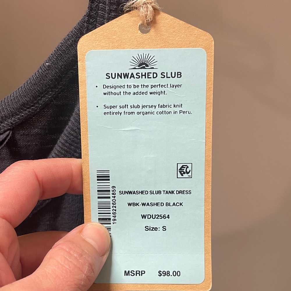Faherty Sunwashed Slub Organic Cotton Maxi Tank Dress - Picture 3 of 5